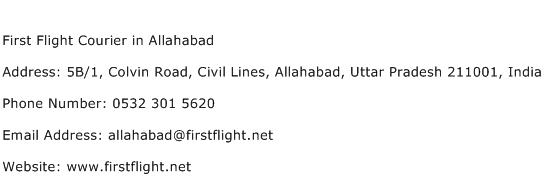 First Flight Courier in Allahabad Address Contact Number