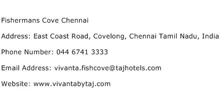 Fishermans Cove Chennai Address Contact Number