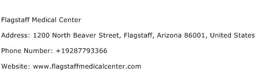 Flagstaff Medical Center Address Contact Number