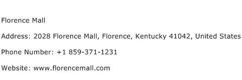 Florence Mall Address Contact Number