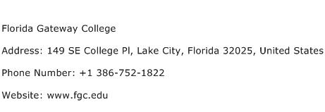 Florida Gateway College Address Contact Number