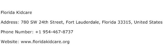 Florida Kidcare Address Contact Number