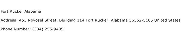 Fort Rucker Alabama Address Contact Number