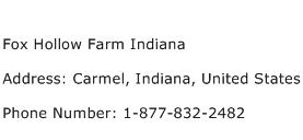 Fox Hollow Farm Indiana Address Contact Number