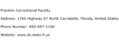 Franklin Correctional Facility Address Contact Number