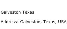 Galveston Texas Address Contact Number