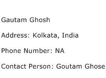 Gautam Ghosh Address Contact Number