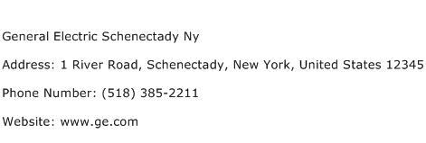 General Electric Schenectady Ny Address Contact Number
