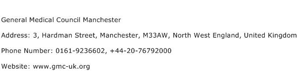 General Medical Council Manchester Address Contact Number