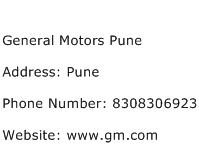 General Motors Pune Address Contact Number