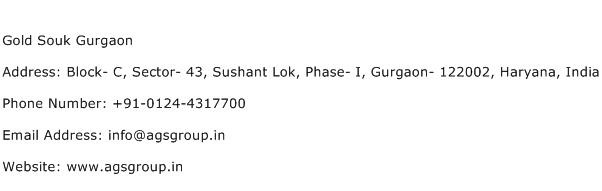Gold Souk Gurgaon Address Contact Number