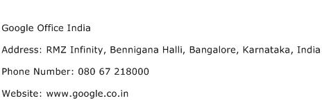 Google Office India Address Contact Number