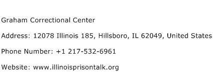 Graham Correctional Center Address Contact Number