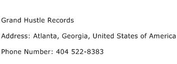 Grand Hustle Records Address Contact Number
