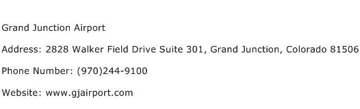 Grand Junction Airport Address Contact Number