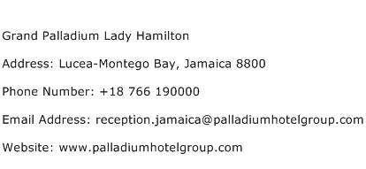 Grand Palladium Lady Hamilton Address Contact Number