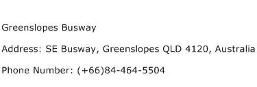 Greenslopes Busway Address Contact Number