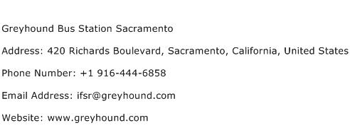 Greyhound Bus Station Sacramento Address Contact Number