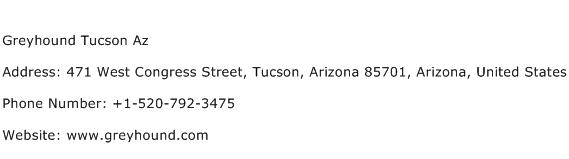 Greyhound Tucson Az Address Contact Number