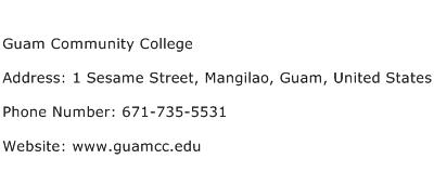 Guam Community College Address Contact Number