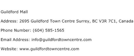 Guildford Mall Address Contact Number