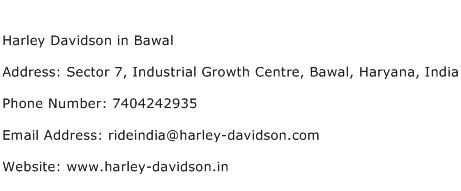 Harley Davidson in Bawal Address Contact Number