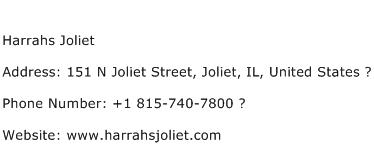 Harrahs Joliet Address Contact Number