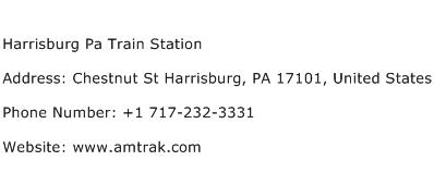 Harrisburg Pa Train Station Address Contact Number