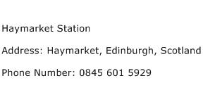 Haymarket Station Address Contact Number