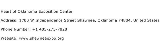 Heart of Oklahoma Exposition Center Address Contact Number