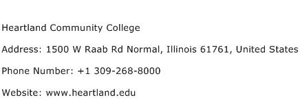 Heartland Community College Address Contact Number