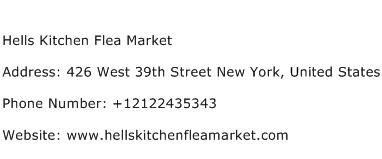 Hells Kitchen Flea Market Address Contact Number