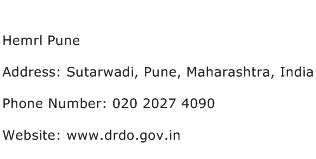 Hemrl Pune Address Contact Number