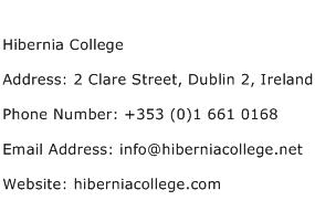 Hibernia College Address Contact Number