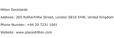 Hilton Docklands Address Contact Number