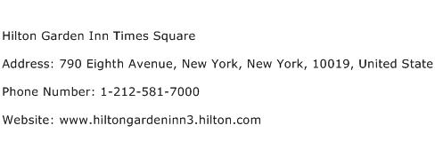 Hilton Garden Inn Times Square Address Contact Number