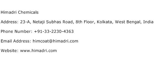 Himadri Chemicals Address Contact Number