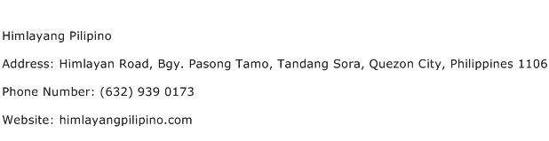 Himlayang Pilipino Address Contact Number