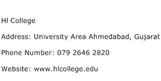 Hl College Address Contact Number