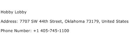 Hobby Lobby Address Contact Number