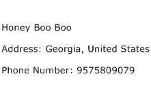 Honey Boo Boo Address Contact Number