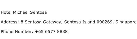 Hotel Michael Sentosa Address Contact Number