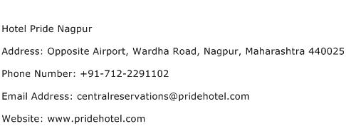 Hotel Pride Nagpur Address Contact Number