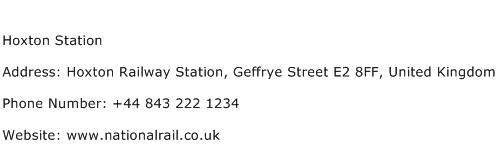 Hoxton Station Address Contact Number