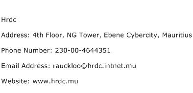 Hrdc Address Contact Number