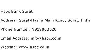 Hsbc Bank Surat Address Contact Number