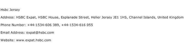 Hsbc Jersey Address Contact Number