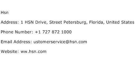 Hsn Address Contact Number
