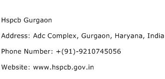 Hspcb Gurgaon Address Contact Number
