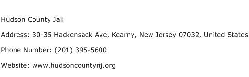 Hudson County Jail Address Contact Number